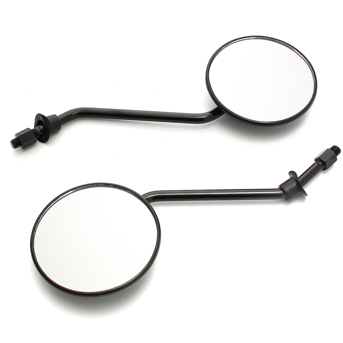 Round Rear View Side Mirrors Universal For Motorcycle Scooter ATV 