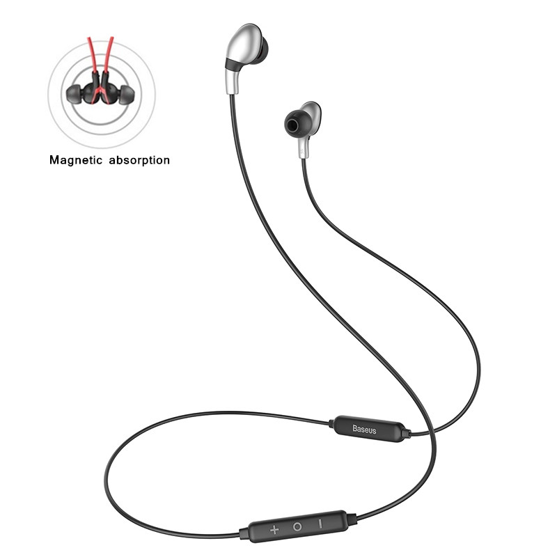 

Baseus Encok S04 Magnetic Wireless Bluetooth V4.1 Earphone Double Wire Control Sports Headphone