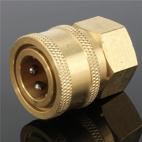 Brass Quick Connect Coupler Pressure Washer Pipe Thread Adapter