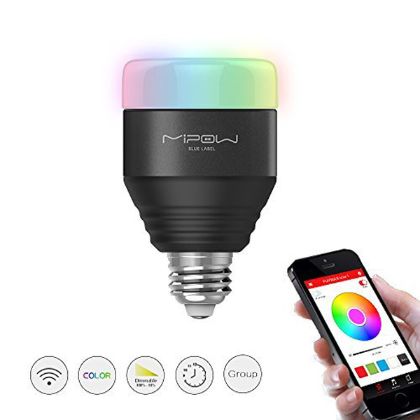 MIPOW E27 LED Bulb 5W RGB Light Smart Bluetooth 4.0...