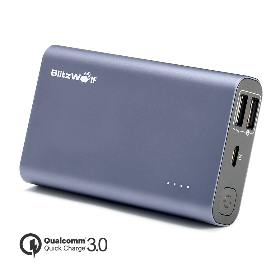 

[Qualcomm Certified] BlitzWolf® BW-P3 10000mAh 18W QC3.0 Dual USB Port Power Bank With Power3S Tech
