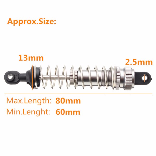 REMO A6955 Alloy Damp GTR Shock Absorbers For 1/16 Truggy Buggy Short Course 9115 Upgrade Parts  - Photo: 6