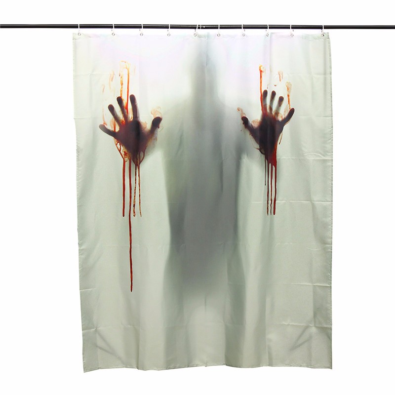 Horror Blood Bath Polyester, Shower Curtain Blood
