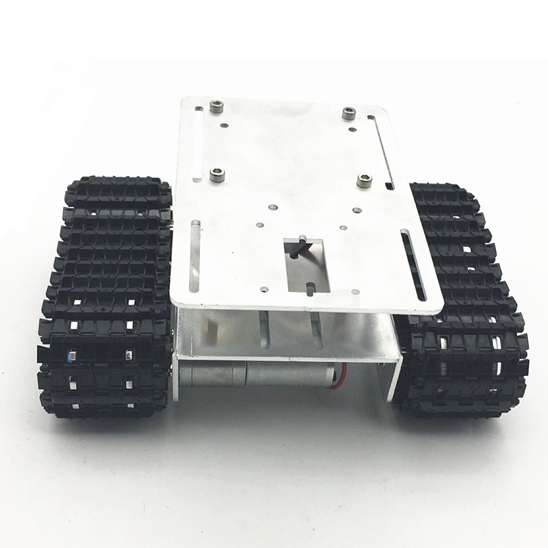 DIY Aluminium Alloy Tracked RC Robot Chassis Tank Car With Crawler Set 