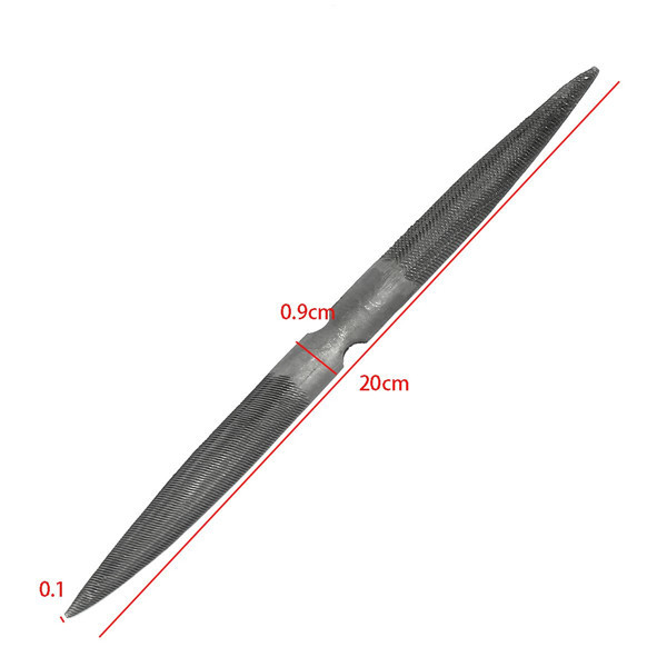 Carbon Steel Double Ended Flat 8 Inch Half Round Wax Carving File