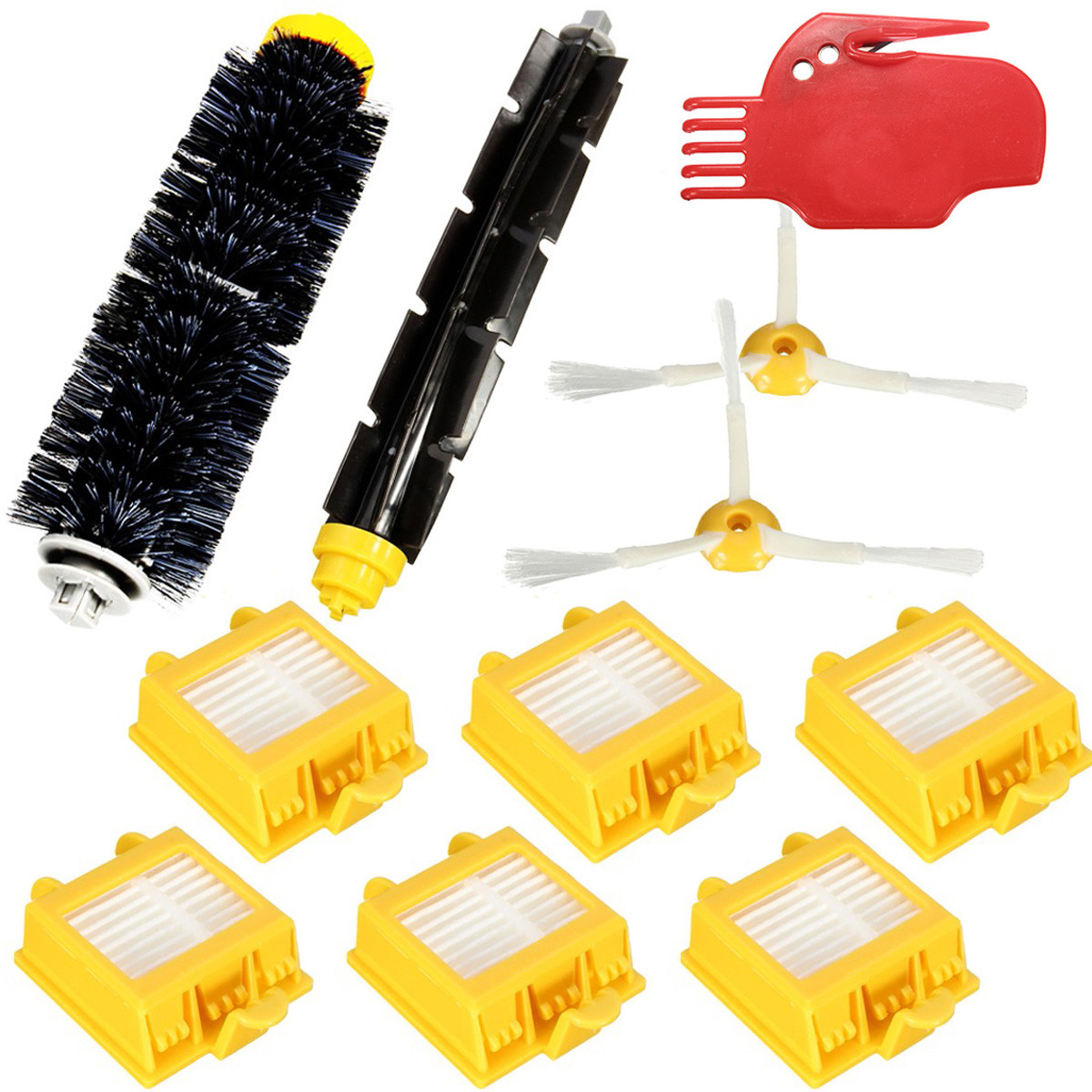 

11Pcs Vacuum Cleaner Filters Brush Pack Kit For iRobot Roomba 700 Series 760 770 780 790