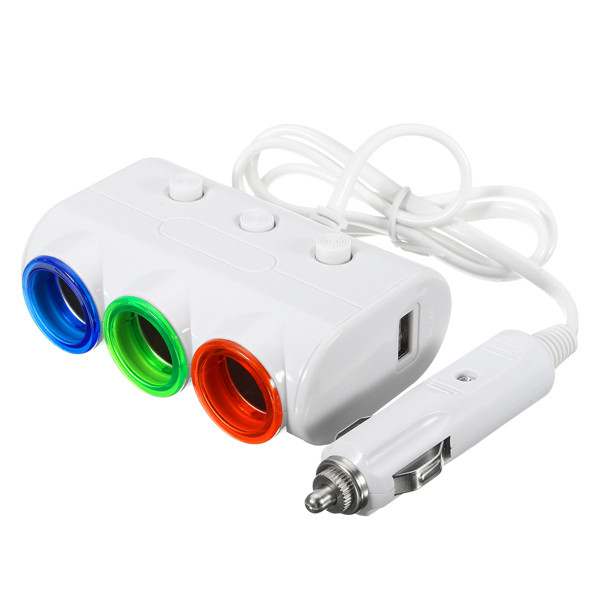 

DC 10V 120W Car Ports Socket Dual USB Power Charger Adapter Output 3A
