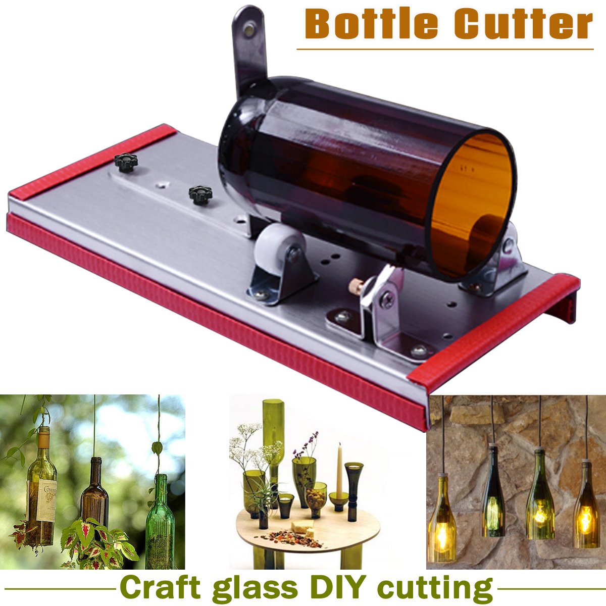 Glass Wine Bottle Cutter Cutting Machine Beer Jar DIY Kit Craft Recycle Tool 