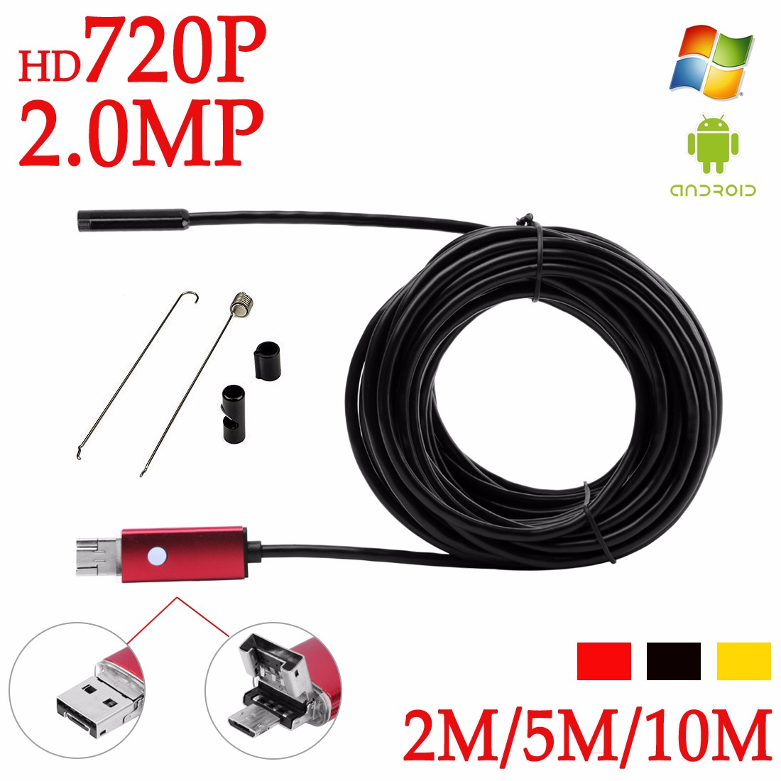 A99 720P 2MP Waterproof Android/PC Endoscope Tube Camera
