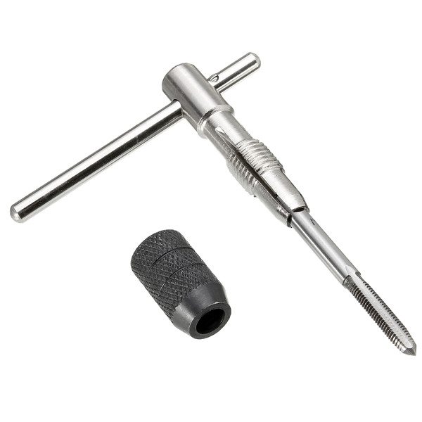 T-Handle Tap Wrench Chuck Type Capacity M3-M6 1/8"-1/4" Adjustable Hand J0X3 1X