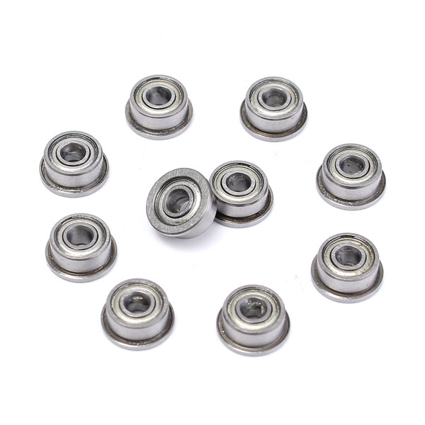 Length: ABEC 5 Ochoos 10pcs ABEC-5 F693ZZ F693 ZZ F693Z 384 mm 3x8x4 mm Metal Double Shielded flanged Bearing Ball Bearings with Flange 