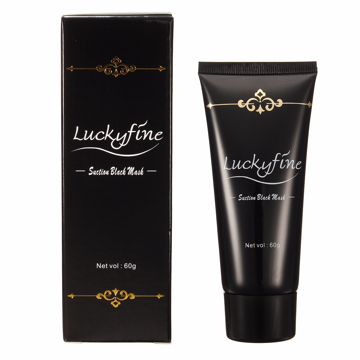 Luckyfine Charcoal Black Mask Peel-Off Blackhead Remover Face Nose