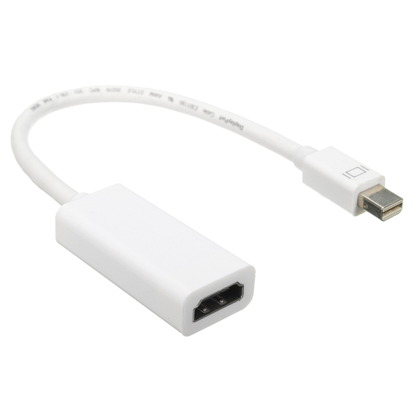 

4K 1080p Mini Display Port Thunderbolt DP To HDMI Adapter Cable for Macbook Pro Air