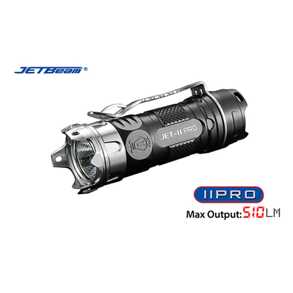 

JETbeam II PRO XP-L HI 510LM 16340 EDC LED Flashlight With Attack Head