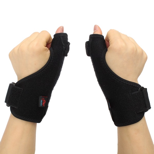 

AOLIKES Adjustable Sport Thumb Spica Splint Brace Support Stabiliser Sprain Strain Arthritis