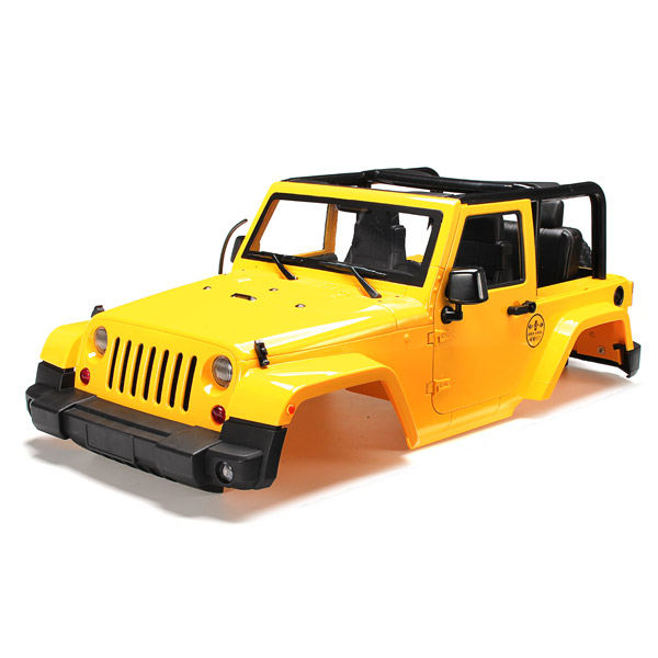 1/10 RC Truck Hard Body Shell Canopy Jeep Wrangler Rubicon Topless For