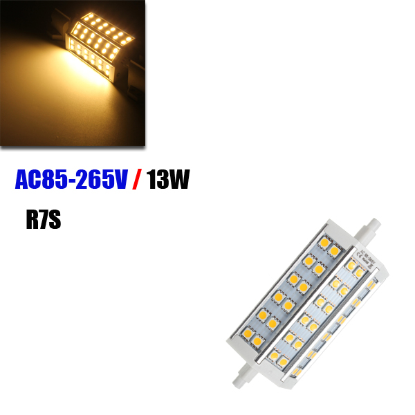 

R7S 13W 118MM 36 SMD 5050 LED Warm White Light Bulb Lamp Non-Dimmable AC 85-265V