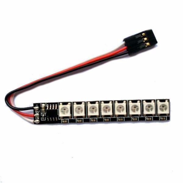 5V Colorful Highlight Night LED Strip Switch Ten Mode Remote Control with Receiver for Racing Drone  - Photo: 1