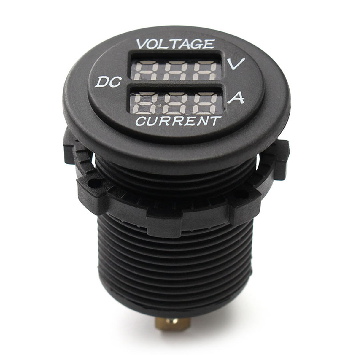 Digital Dual LED Voltmeter Amperemeter Volt Meter Gauge DC12V-24V Auto Motorrad 