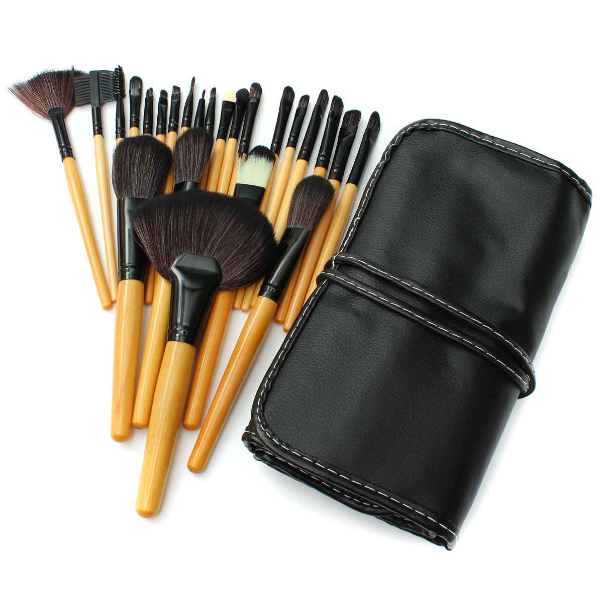 

24pcs Makeup Brushes Set Powder Eyeshadow Eyeliner Lip Cosmetic Tool Eyebrow Foundation Liquid