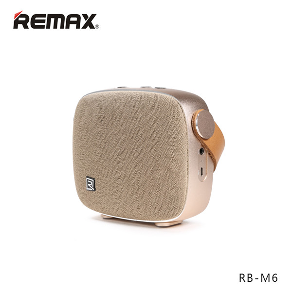 

Original REMAX RB-M6 Desktop Smart HIFI FM Radio Wireless Bluetooth 4.1 Speaker With NFC Mic