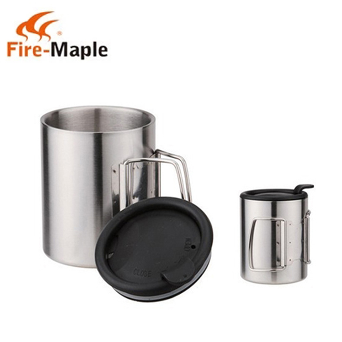 

Fire-Maple 320ML Camping Picnic Cup Insulation Vacuum Thermal Water Mug Stainless Steel FMP-303
