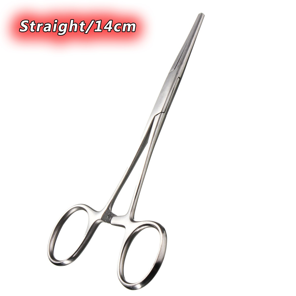 New 1pc Set 5/" Straight//Curved Hemostat Forceps Locking Clamps Stainless Steel