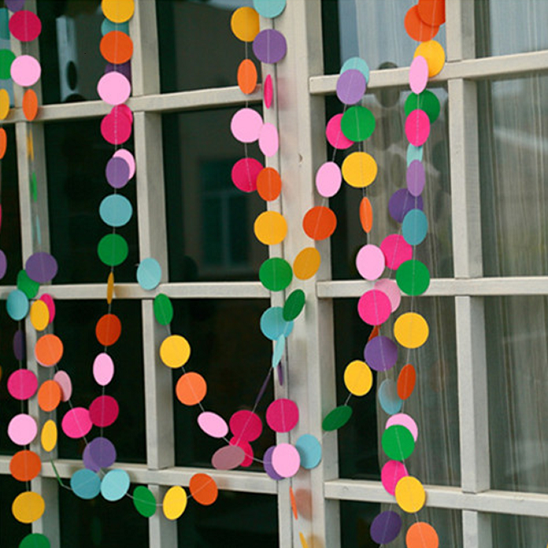 Colorful Hanging Paper Garland Chain Wedding Birthday Party Banner Xmas Decor 