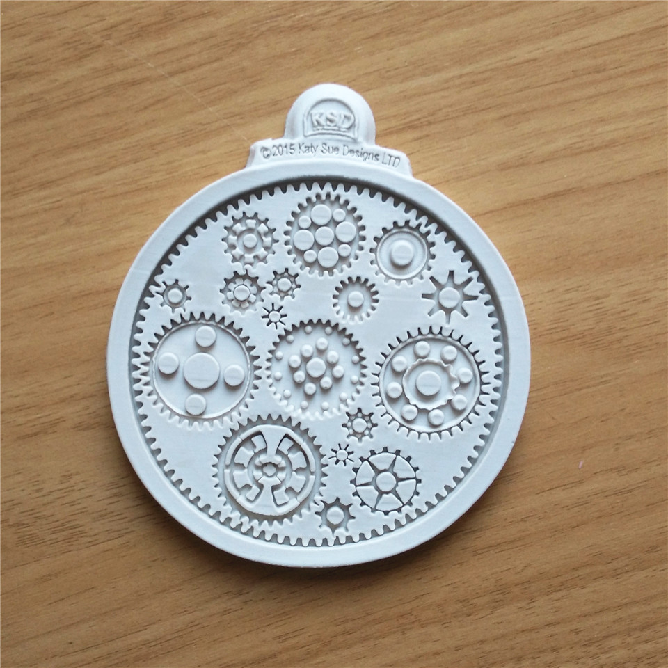 

Steampunk Gears Silicone Fondant Cake Mold Cupcake Mould Chocolate Baking Tools for Cakes