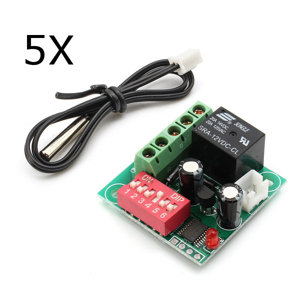 

5Pcs XD-1028 Thermostat Temperature Controller Switch Refrigeration Heating Cooling Control