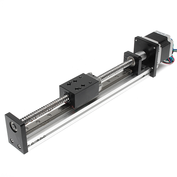 

100mm Effective Stroke Linear Motion Guide Rail with G1605 Ball Screw and Nema 23 Stepper Motor