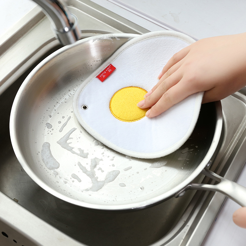 

KCASA KC-CS11 Hang Thickness Bibulous Dishcloth Heat-resistant Coaster Dry Hand Dish Cleaning Towel