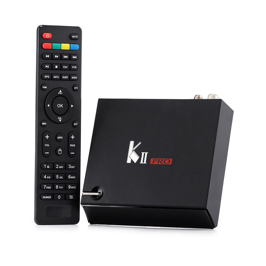 

KII PRO Amlogic S905 Quad-core 2GB RAM 16GB ROM DVB-T2 DVB-S2 CCcam Newcam Biss Key TV Box