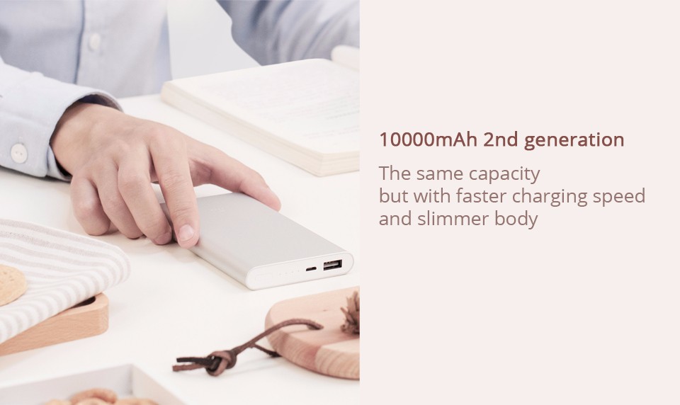 Original Xiaomi Power Bank 2 10000mAh Quick Charge 2.0 Portable Charger