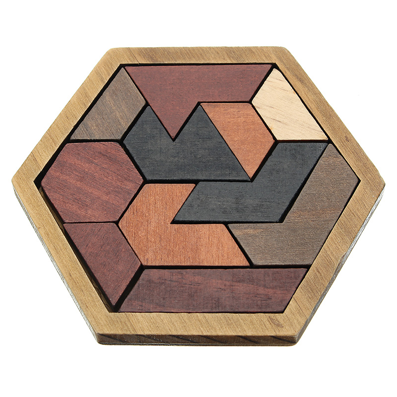 Domzbest Kinder Puzzles Holzspielzeug Jigsaw Board Geometrische Form Kind P #EB 