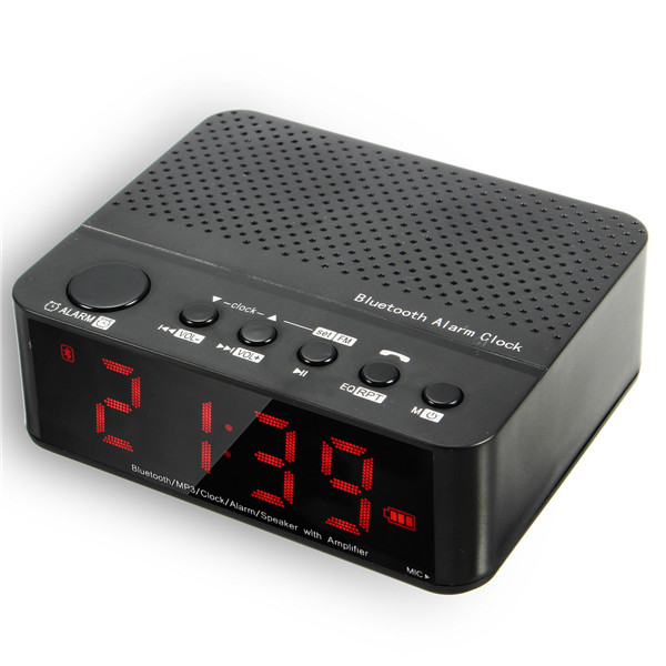 LEADSTAR Alarm Clock Bluetooth Speaker