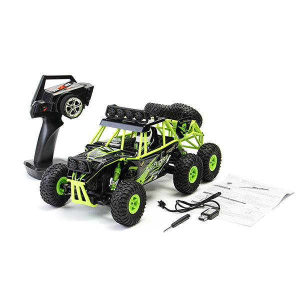 Wltoys 18628 1/18 2.4G 6WD Brushed Rc Car Rock Crawler with Front LED Light RTR Toys - Photo: 7