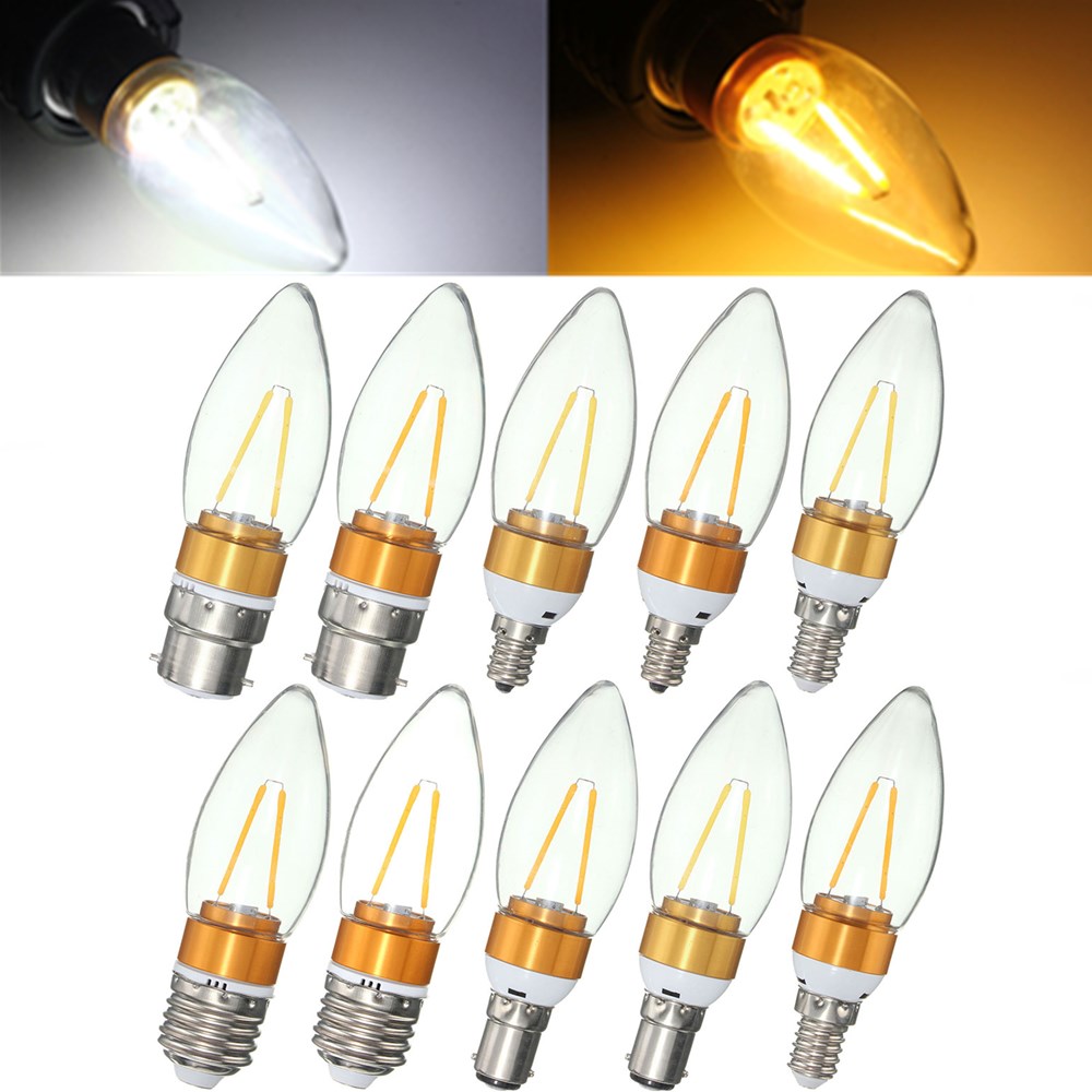 

Non-Dimmable E27 E14 E12 B22 B15 2W Filament Incandescent Candle Light Bulb Lamp 220V
