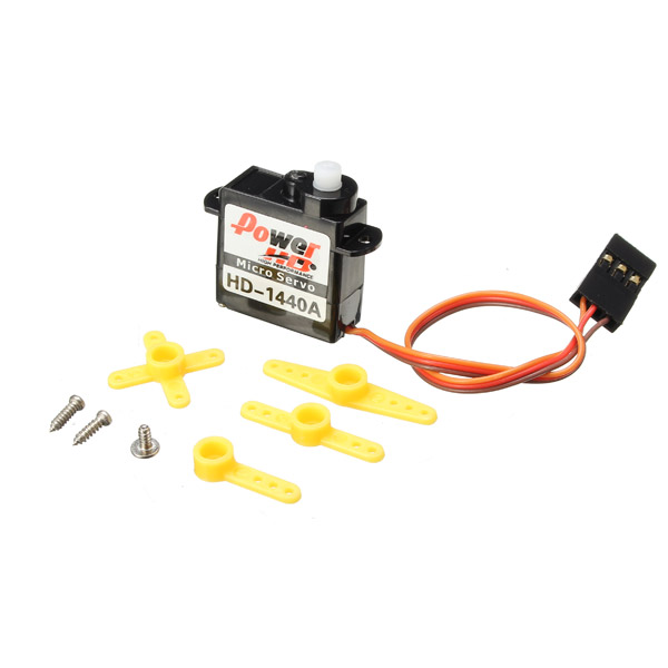 Power HD-1440A 0.8KG 4.4g Micro Servo Steering Engine Compatible with Futaba/JR RC Car Part - Photo: 3