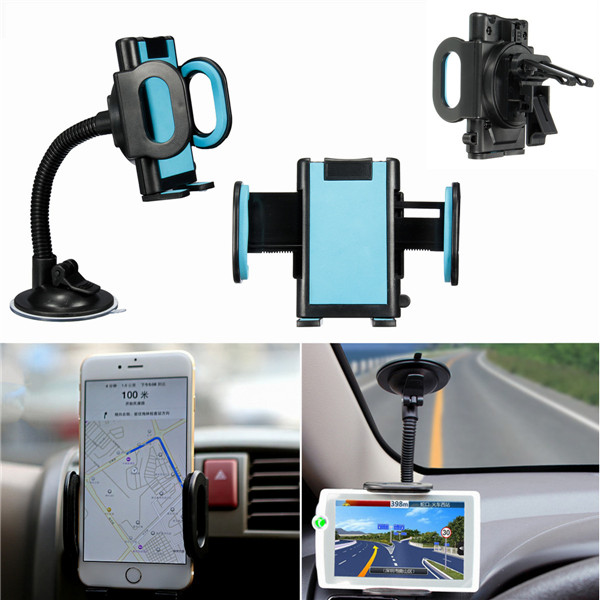 

Universal 360° Rotation Car Windshield Air Vent Holder Bracket Mount Stand For 4''~7'' iPhone Mobile Phone GPS