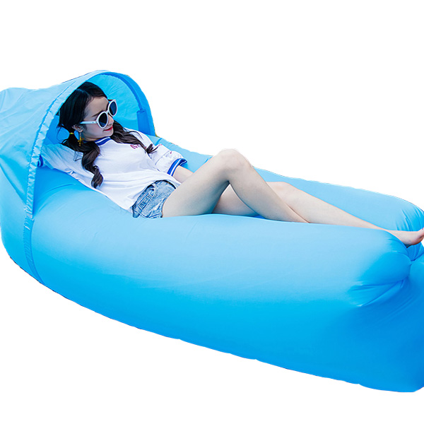 

IPRee™ Upgraded Version Outdoor Travel Lazy Sofa Fast Air Inflatable Ship-Shaped Sleeping Bed Lounger Camping Beach Lay Bag Recliner With Sunshade Cap