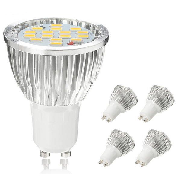 

ZX Dimmable GU10 4.5W 15 SMD 5730 LED Pure White Warm White Spot Lighting Bulb AC110V AC220V