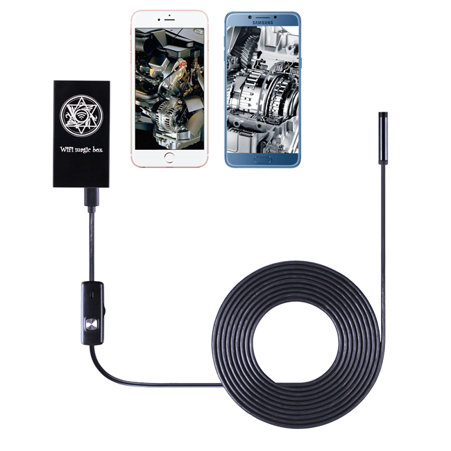

8mm Wireless HD 720P Endoscope for Android IOS Waterproof Inspection Endoscope Camera with Wifi Box