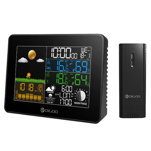 Digoo DG-TH8868 Wireless Full-Color Screen Digital Barometric Pressure Weather 