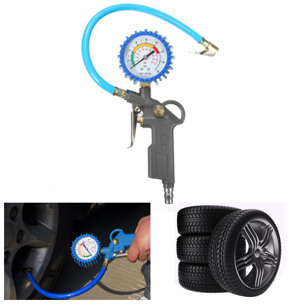 

0-220PSI 0-16BAR Car Tire Air Pressure Gauge Wheel Tyre Monitoring Tester Meter Tool