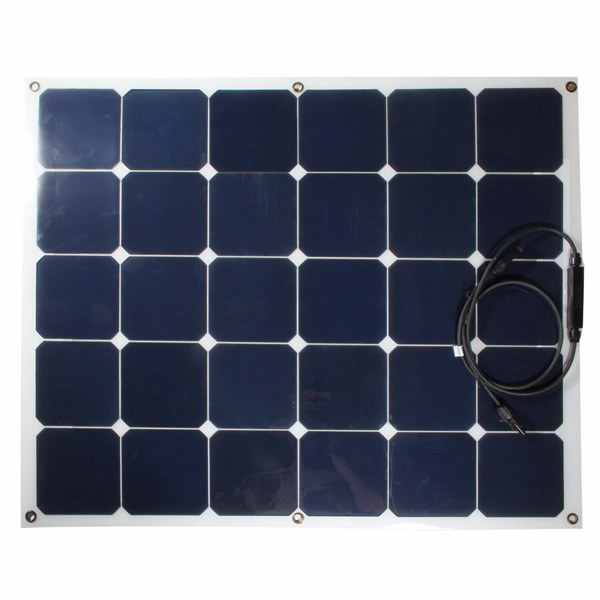 

100W 18V Semi-Flexible Solar Panel For RV Boat Home Camping Battery Charger