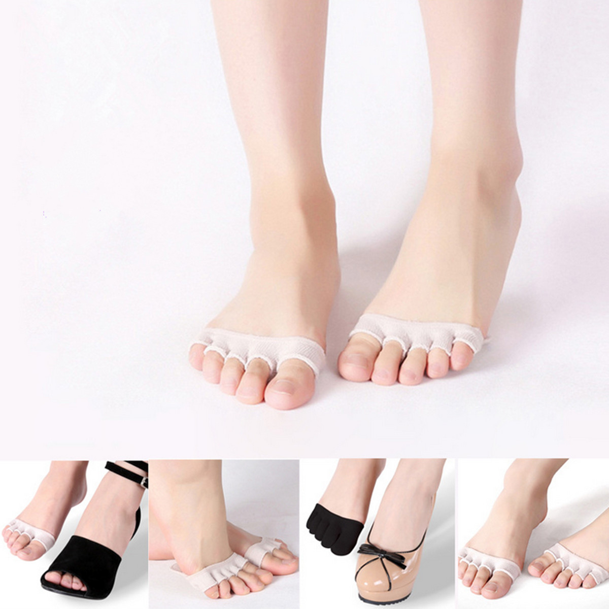

Sponge Forefoot Half Sock Pads Cushion Metatarsal Sore Support Insole
