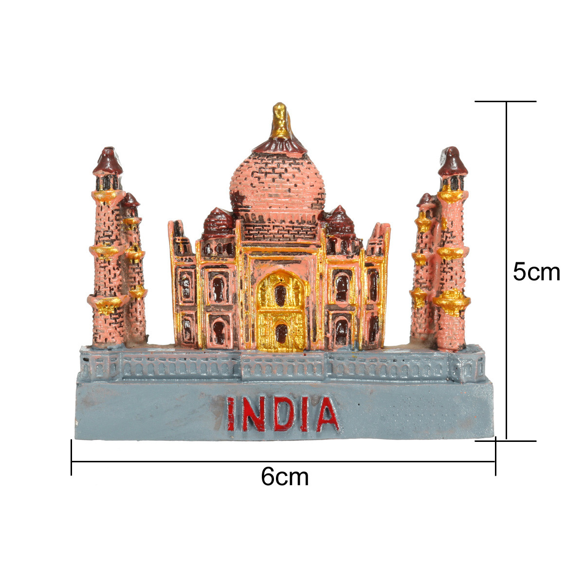 3D Resin Fridge Magnet India Taj Mahal Tourist  Souvenir Gift Decoration - Photo: 6