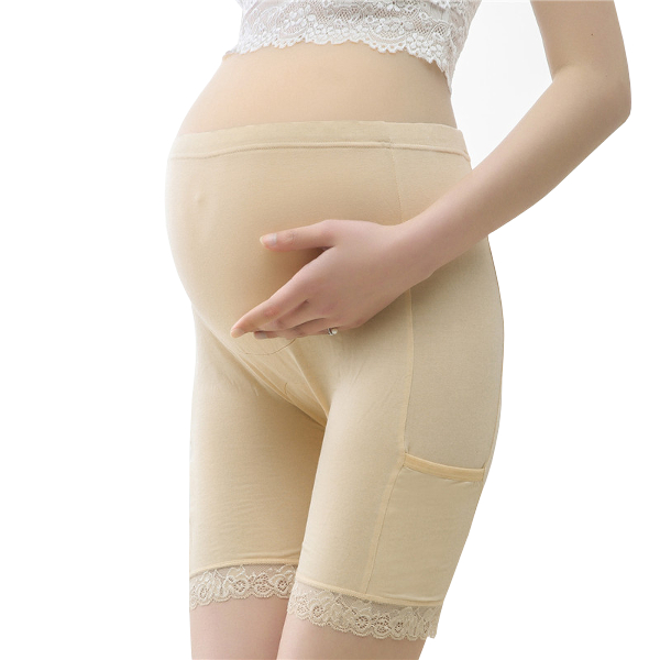 

Cosy Lace-trim Modal High Waist Hip-lifting Adjustable Thin Breathable Maternity Pants