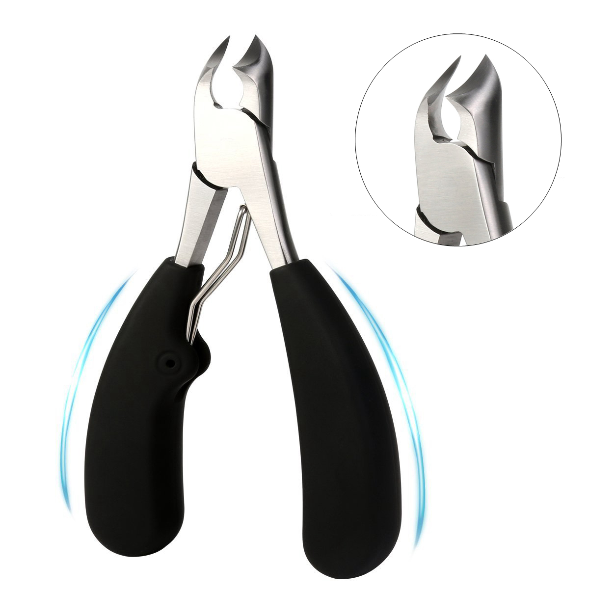 YFM® Pince A Ongles Integres Coupe ongle Precision A Ongles Epais En Acier Inoxydable Outils De Pedicure
